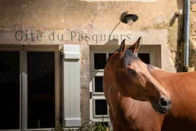 La façade du gîte du Pasquiers